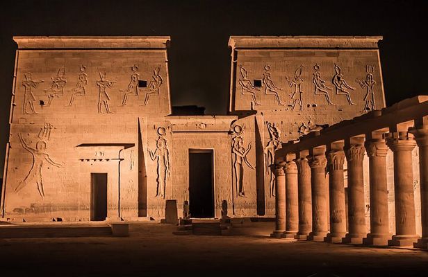 Philae Temple with Sound and Light Show in Aswan