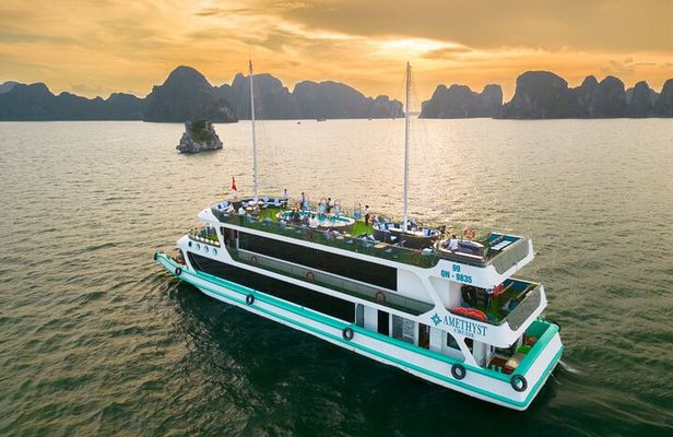 Ha Long Bay Day Tour by 5 Stars Amethyst Cruise Tuan Chau Harbor