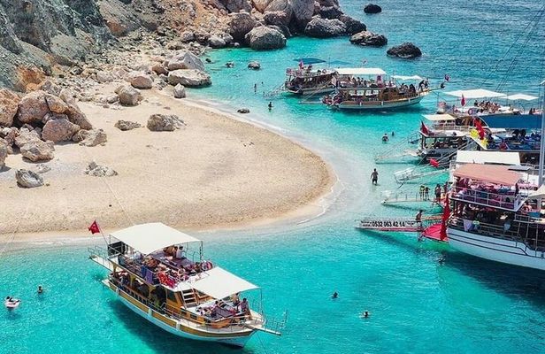 Suluada Boat Tour with Lunch & Roundtrip Transfer from Antalya