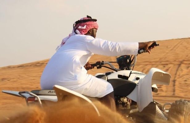Dubai Desert Safari with Quad Bike, Camel Ride, Dinner and Shows