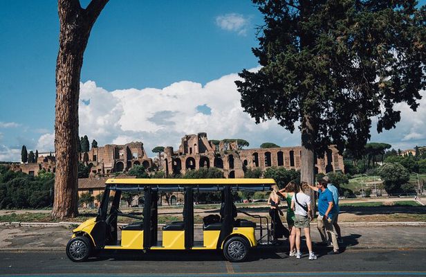 Golf Cart Driving Tour in Rome: 2.5 hrs Catacombs & Appian Way