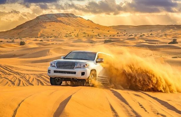 Desert Safari with BBQ Dinner and Camel Ride Experience in Dubai