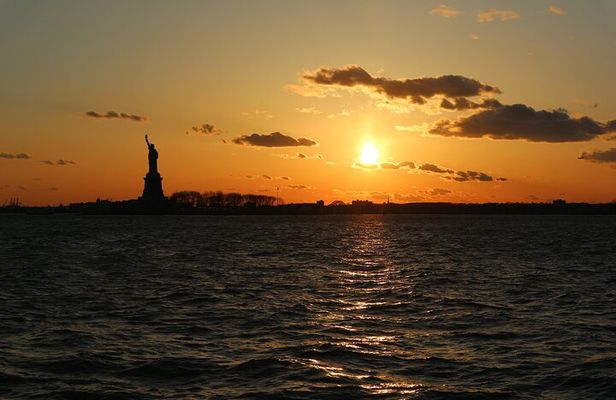 NYC Skyline and Statue of Liberty Harbor Lights Night Cruise