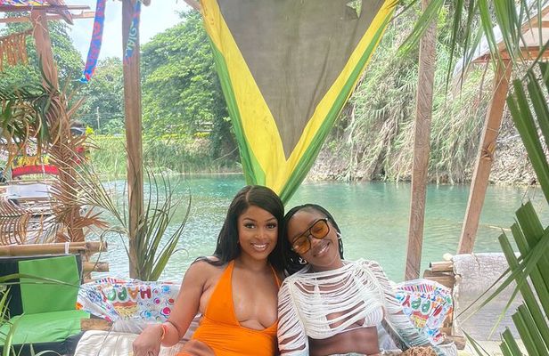 Blue Hole Waterfalls and Bamboo River Rafting Tour from Ocho Rios