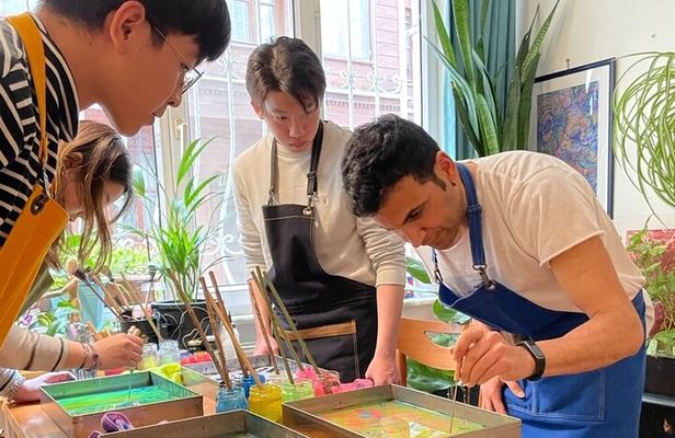 Paint on Water - Authentic Turkish Art Experience at Local Home