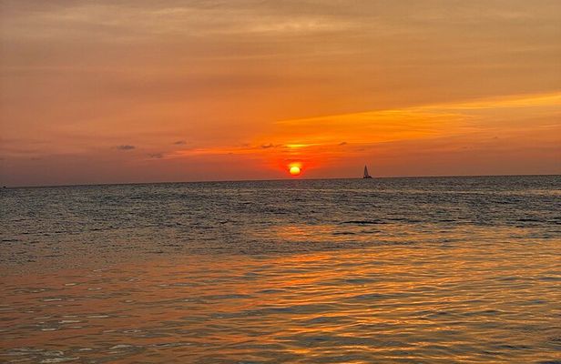 Sunset Tiki Bar Cruise in Caye Caulker, Belize