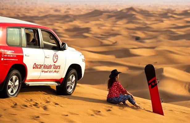 Premium Morning Red Dunes with Quad Bike