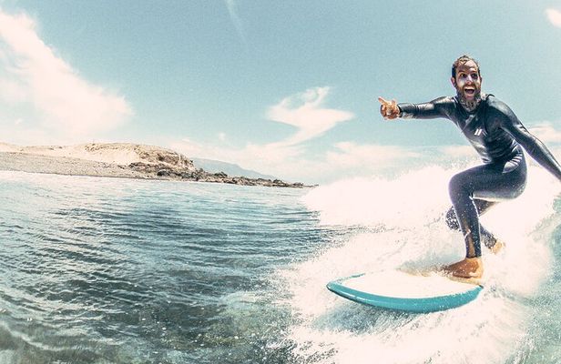 Learn to surf in La Pared on the west side of Fuerteventura