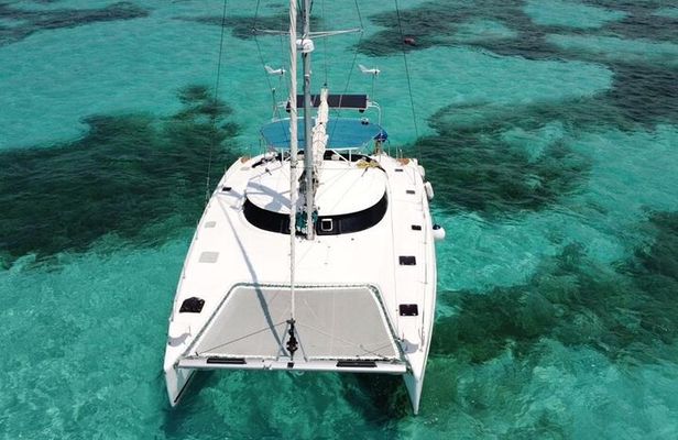 4hrs / 46ft Catamaran Private Charter From Cancun to Isla Mujeres