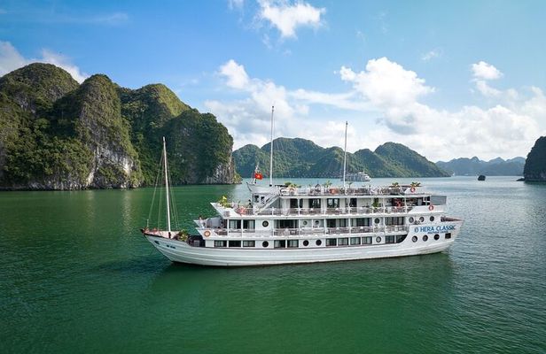 Hera Classic Cruise 2 Days 1 Night Explore Halong Bay from HANOI