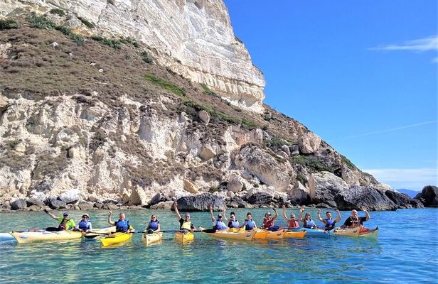 Guided Kayak Excursion in the Gulf of Cagliari