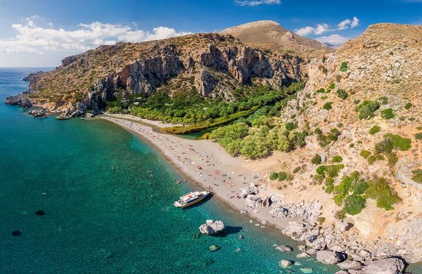 6-Hours Safari Tour in Ammoudi and Preveli Beach from Plakias