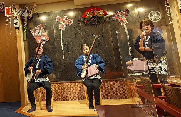 Asakusa: Live music performance over traditional dinner