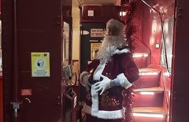 Red Bus Ride Along with Santa in Glasgow