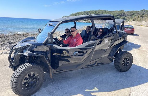 Best of Korcula island winery's by 4X4 Canam buggys with lunch