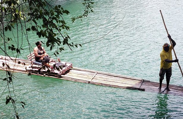 Bamboo Rafting, Frenchman Cove, Boston Jerk Centre in Portland