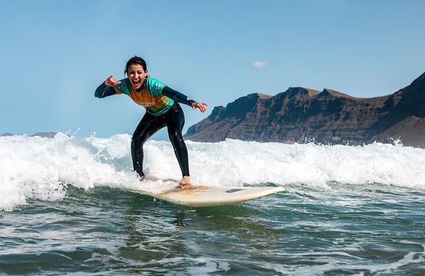 Full Day Surf Lesson for Beginners in Famara, Spain