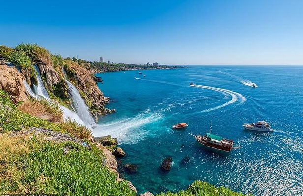 Duden Waterfall Boat Trip with Pickup, Lunch & Swimming Break