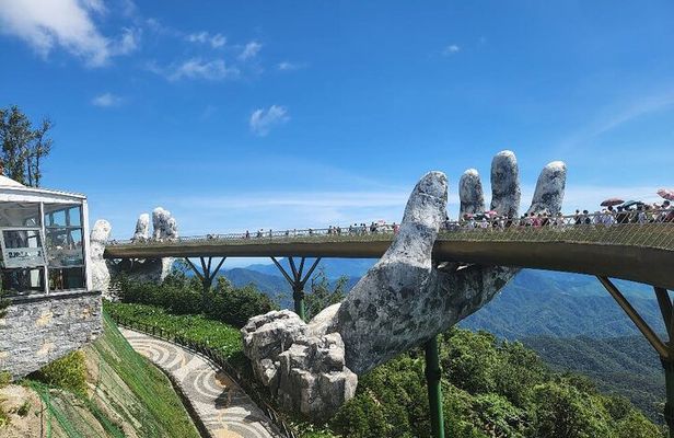 Golden Bridge-Monkey mountain-Dragon Bridge -Marble Mountain Fullday PrivateTour