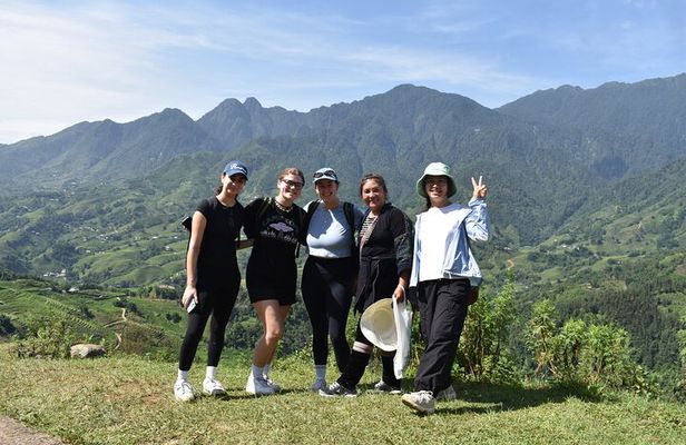 1-Day Private Trekking in Sapa through Terraces Rice Fields