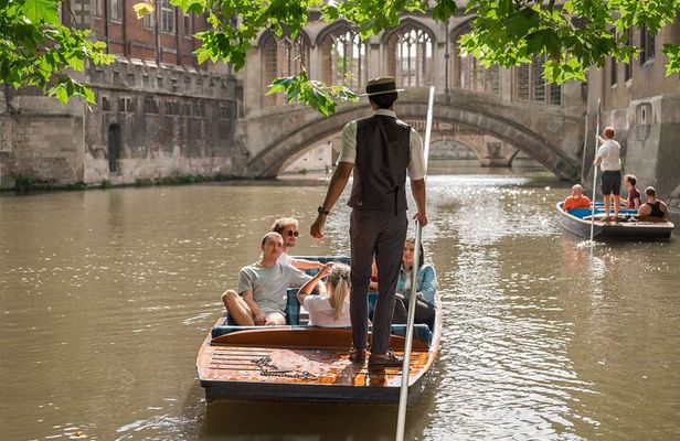 Cambridge | Alumni-Led Walking & Punting Tour w/opt Kings College