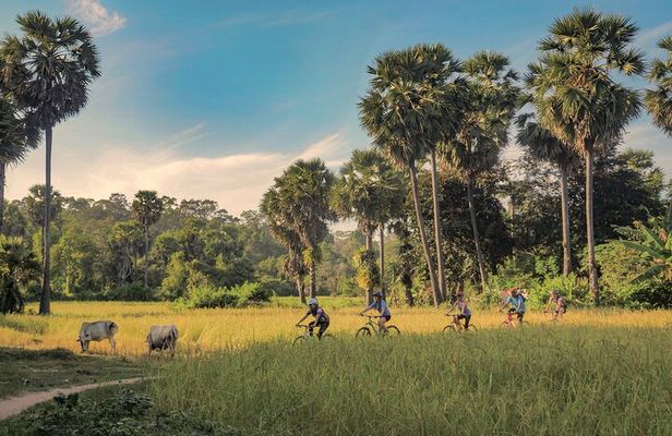 Siem Reap Countryside Guided Tour by Bike and E-Bike with Snacks