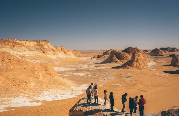White Desert Overnight Camping Sharing Tour in Egypt