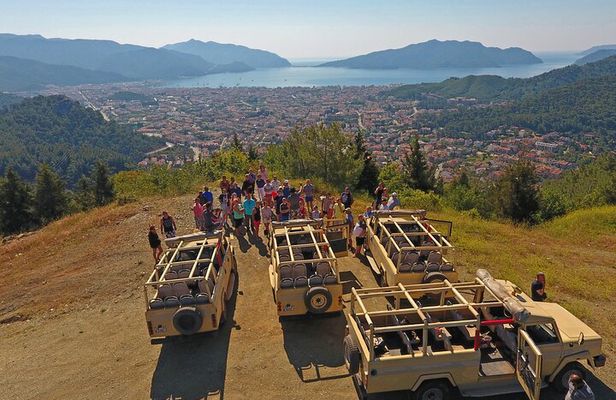 Marmaris Jeep Safari Tour With Waterfall and Water Fights