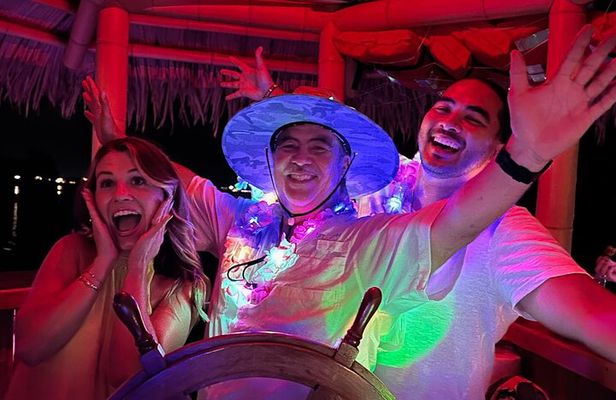 Original CRUISIN' TIKIS Lit on the Lagoon- A Glow Tiki Bar Cruise