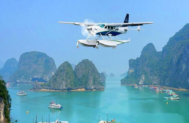 Halong Bay Sightseeing with Seaplane 25 Minutes on the Sky