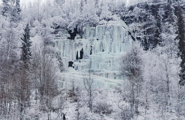 Frozen Waterfalls Hike through Korouoma Canyon