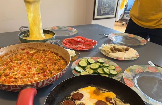 Authentic Homemade Turkish Breakfast Cooking with Local Friends