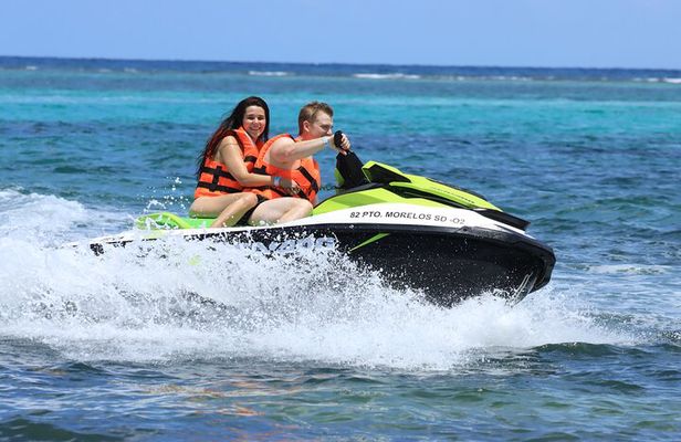 Drive a Waverunner in the beautiful Maroma Beach with transport