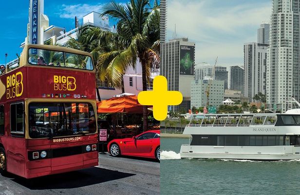 Miami Highlight: Millionaire's Row Bay Cruise & Open-top Bus Tour