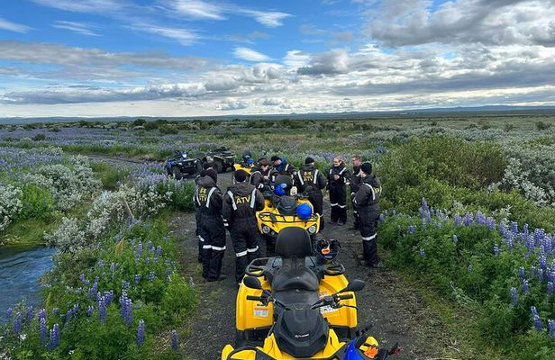1 hrs ATV quad trip down with glacier river Northeast of Iceland