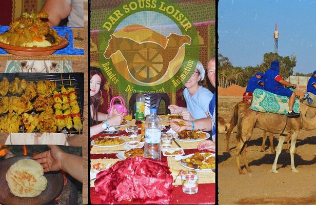 Sunset camel ride and barbecue dinner in Agadir 