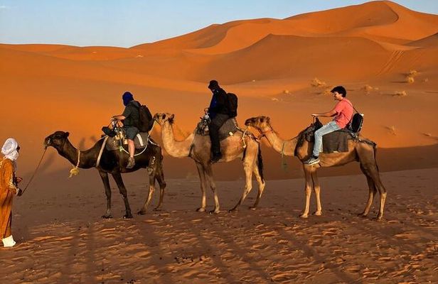 3-Day Tour to Merzouga Erg Chebbi visiting villages & Camel trek
