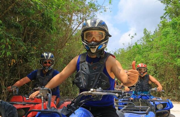 Jungle Adventure from Cancun: ATVs, ziplines, cenote and fun!