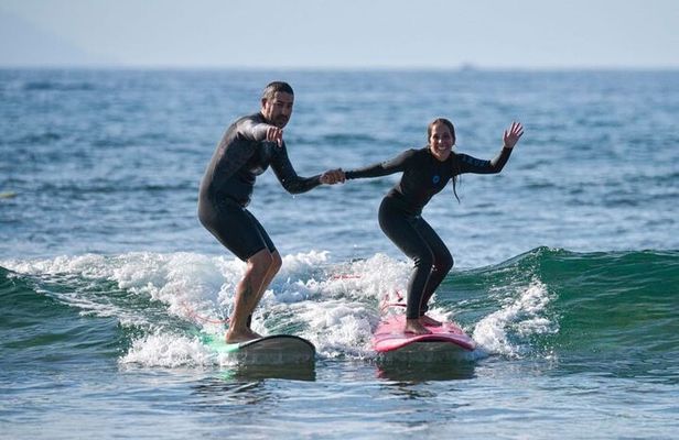 small group surf lesson in Playa de las Américas,Tenerife