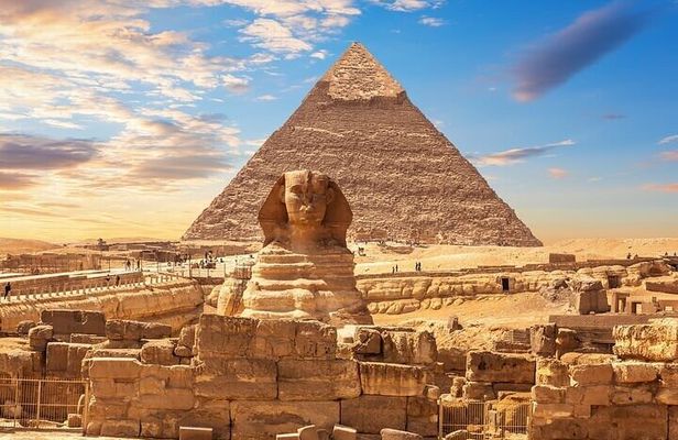 Private Day Tour Giza, Sakkara Pyramids, Memphis includes Lunch.