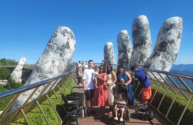 Golden Bridge- Marble Mountain- Monkey Mountain - Dragon Bridge