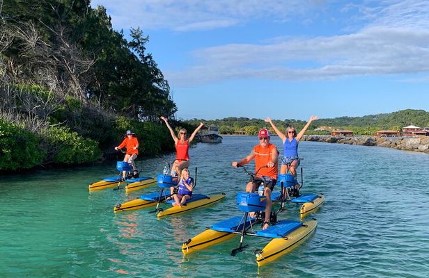 Hydrobike Harbor Tour, Reef Snorkel & Private Island Beach Break 