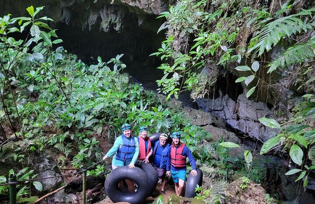 St. Herman's Cave Tubing with swimming in the Inland Blue Hole