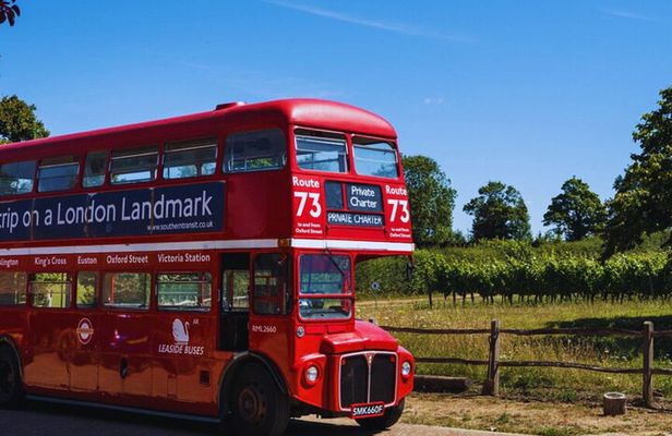 Sussex Vineyard & Winery Bus Tour on Iconic Vintage London Bus