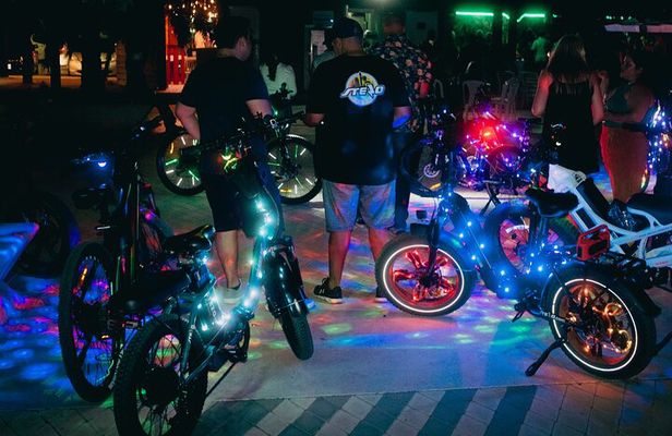 Semi-Private Twilight Neon Glow E-Bike Oranjestad Experience