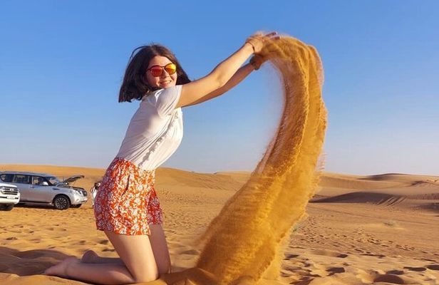 Evening Desert Safari Camel Ride Live Shows Shisha Dinner