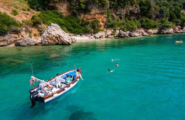 Private Cruise from Corfu on a Shaded Wooden Boat