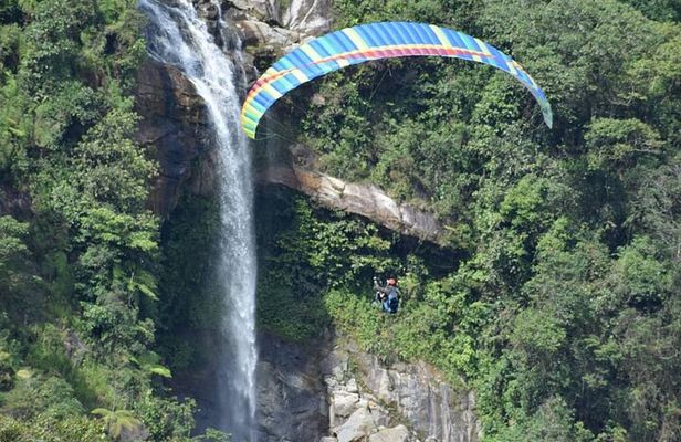 Private Paragliding & Waterfall Experience from Medellin Colombia
