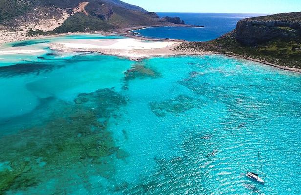 Balos Beach and Gramvousa island shared group Sailing Cruise