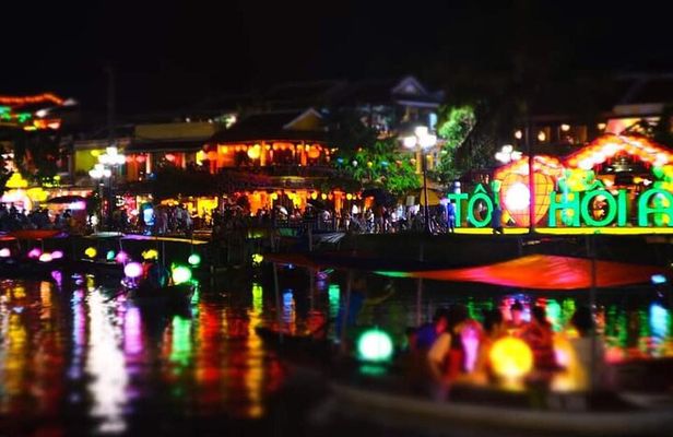 Marble Mountain-Hoi An City Walking-Sampan boat Ride-Night Market